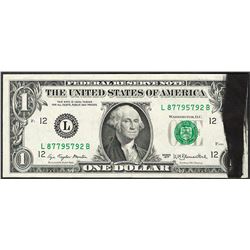 1977 $1 Federal Reserve Note ERROR Ink Smear