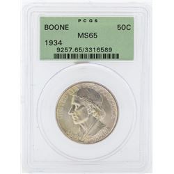 1934 Daniel Boone Bicentennial Commemorative Half Dollar Coin PCGS MS65