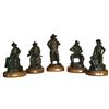 Image 1 : "Coffee Break Series" (5 bronzes) by Bob Scriver