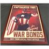 Image 2 : Captain America: The First Avenger (2011) - Framed Captain America War Bonds Posted