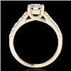 Image 2 : 2.1 CTW H-SI/I Certified Diamond Solitaire Ring 10K Yellow Gold - REF-402Y8K - 35500