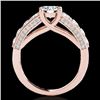 Image 2 : 3.05 CTW H-SI/I Certified Diamond Solitaire Ring 10K Rose Gold - REF-434A5X - 35517