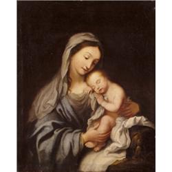 Itáliai festo, 17. sz. - Mária a gyermek Jézussal