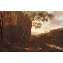 Holland festo, 1700 körül - Tájkép pásztorral