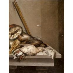 Jacobus, Biltius (Hága, 1633 - Jacobus Bergen ap Zoom, 1681) - Vadászcsendélet lelott madarakkal VÉD