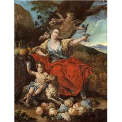 Német festo, 18. sz. közepe - A tél allegóriéja