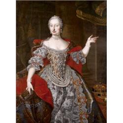 Mytens, van Martin (Stockholm, 1695 - Bécs, 1770) követoje - Mária Terézia, mint magyar királyno, 17