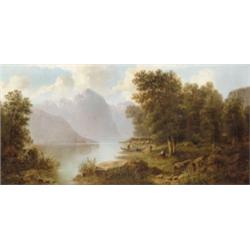 A. Lang jelzéssel, 19. sz. második fele - Tóparti táj