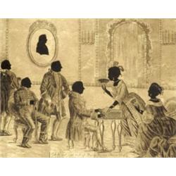 Osztrák muvész, 19. sz. elso fele - Mozart, Mária Terézia udvarában