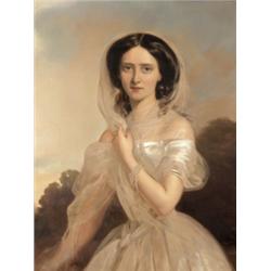 Osztrák festo, 19. sz. második fele - Ifjú hölgy portréja