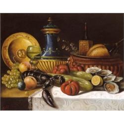 Göbl jelzéssel, 1900 körül - Asztali csendélet
