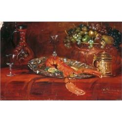 Huber, Emil Albert (1883 - ?) - Homáros csendélet