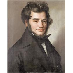 Osztrák festo, 19. sz. elso fele - Fiatal férfi portréja