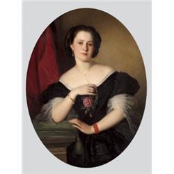 Györgyi Giergl Alajos (Pest, 1821 - Pest, 1863) - Ifjú hölgy (Dory Frigyesné, Boronkay Laura ? ) por