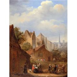 Német festo, 19. sz. elso fele - A fogadó elott