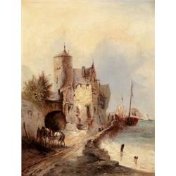 Bauelle, Hermann jelzéssel - Tengerparti táj, 1884