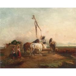 Markó Ferenc (Kismarton, 1832 - Budapest, 1874) - Piheno a pusztán, 1859