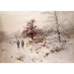 Neogrády Antal (Galsa, 1861 - Alag, 1942) - Téli vadászat