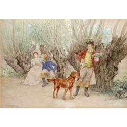 Karlovszky Bertalan (Munkács, 1858 - Budapest, 1938) - Parkban