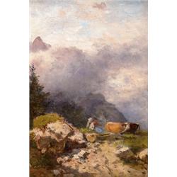 Háry Gyulának (Zalaegerszeg, 1864 - Budapest, 1946) tulajdonított - Alpesi legelon