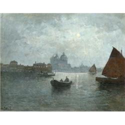 Olasz festo, 19. sz. vége - Velence holdfényben