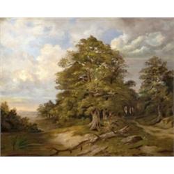 Magyar festo, 19. sz. második fele - Ligetes táj