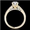 Image 2 : 1.5 CTW H-SI/I Certified Diamond Solitaire Ring 10K Yellow Gold - REF-245N5Y - 34864