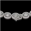Image 4 : 30.41 CTW Oval Diamond Designer Necklace 18K White Gold - REF-5531A8X - 42614