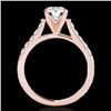 Image 2 : 1.2 CTW H-SI/I Certified Diamond Solitaire Ring 10K Rose Gold - REF-145T3M - 34971