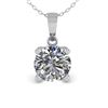 Image 2 : 0.50 CTW VS/SI Diamond Designer Necklace 18K White Gold - REF-92A4X - 32340