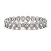 Image 2 : 18.55 CTW Pear Diamond Designer Bracelet 18K White Gold - REF-3398W9F - 42824