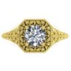 1 CTW Solitaire Certified VS/SI Diamond Ring 14K Yellow Gold - REF-289T6M - 38528