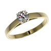 Image 2 : 0.51 CTW Certified H-SI/I Quality Diamond Solitaire Engagement Ring 10K Yellow Gold - REF-54M2H - 36