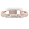 Image 1 : 1.75 CTW Certified VS/SI Diamond Micro Eternity Ring 14K Rose Gold - REF-130T9M - 30268