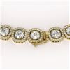 Image 4 : 37.60 CTW Cushion Diamond Designer Necklace 18K Yellow Gold - REF-6959X6T - 42715