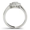 Image 5 : 0.8 CTW Certified VS/SI Diamond Solitaire Halo Ring 18K White Gold - REF-130X4T - 26901
