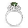 Image 2 : 3.0 CTW Green Tourmaline Ring 10K White Gold - REF-58N2Y - 10244
