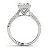 Image 5 : 1.15 CTW Certified VS/SI Princess Diamond Solitaire Halo Ring 18K White Gold - REF-163Y6K - 27093
