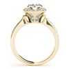 Image 5 : 1.5 CTW Certified VS/SI Diamond Solitaire Halo Ring 18K Yellow Gold - REF-404T4M - 26891