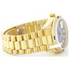 Image 2 : Rolex Men's 18K Yellow President, QuickSet, Diam Dial & Diam/Sapphire Bezel - REF-1457A4N