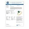 Image 3 : 0.74 CTW Emerald & Diamond Ring 10K Yellow Gold - REF-16Y5K - 13761
