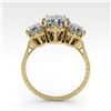 Image 4 : 2 CTW Solitaire Past Present Future VS/SI Cushion Diamond Ring 18K Yellow Gold - REF-414T2M - 35788