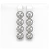6.14 CTW Diamond Designer Earrings 18K White Gold - REF-969T8M - 42674