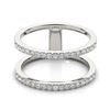 0.9 CTW Certified VS/SI Diamond Fashion Ring 18K White Gold - REF-105K6W - 28292