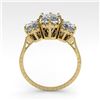 Image 4 : 2 CTW Past Present Future Certified VS/SI Princess Diamond Ring 18K Yellow Gold - REF-414N2Y - 35785