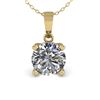 Image 2 : 0.50 CTW VS/SI Diamond Designer Necklace 18K Yellow Gold - REF-92F4N - 32341