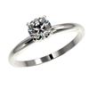 Image 2 : 0.75 CTW Certified H-SI/I Quality Diamond Solitaire Engagement Ring 10K White Gold - REF-118M2H - 32
