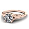 Image 2 : 1 CTW Solitaire Certified VS/SI Diamond Ring 14K Rose Gold - REF-278K4W - 38542