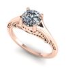 Image 5 : 1 CTW Solitaire Certified VS/SI Diamond Ring 14K Rose Gold - REF-278K4W - 38542