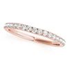 Image 5 : 1.38 CTW Certified VS/SI Diamond Solitaire 2Pc Wedding Set 14K Rose Gold - REF-152Y9K - 31698